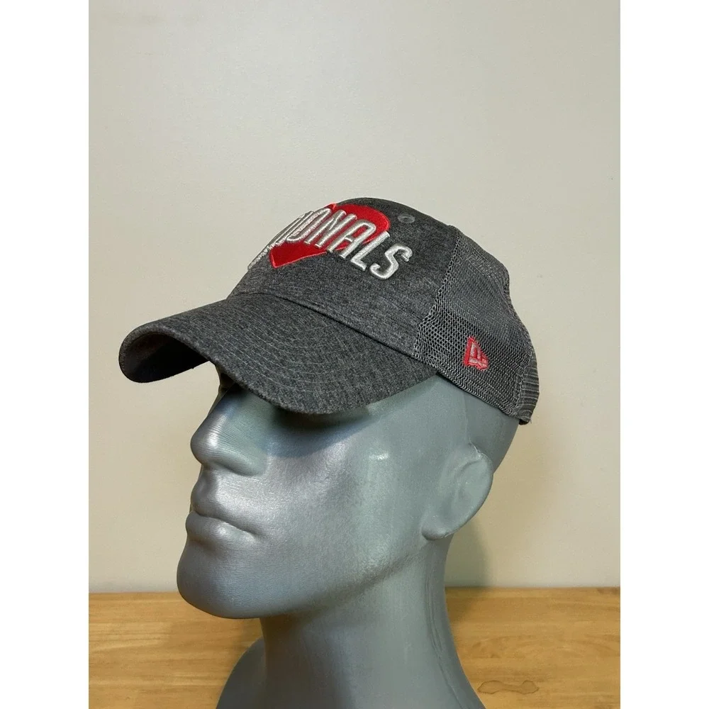 Women's Washington‎ Nationals New Era Graphite Snapped Love 9TWENTY Adjustable